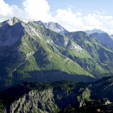 Bergpanorama um die Mindelheimer Hütte