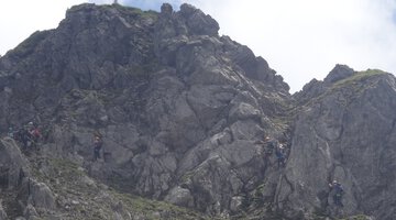 Blick auf den Kanzelwandgipfel