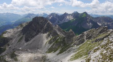 Der Mittlere Schafalpenkopf vom Nördlichen Schafalpenkopf.