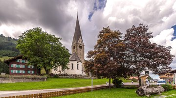 Startpunkt Walser Kulturweg Ortsrunde Mittelberg