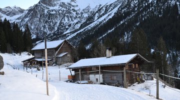 Blick zurück auf dem Weg ins Höfle