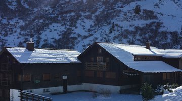 Schwarzwasserhütte im Winter