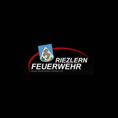 A logo of the Riezlern Fire Department. It features a coat of arms with a goat image and the name "FIRE DEPARTMENT". | © Feuerwehr Riezlern Logo