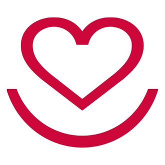 © Krankenpflegeverein Kleinwalsertal Logo Gemeinde A simple, red symbol with a heart and a smiling face. It radiates joy and love. | © Krankenpflegeverein Kleinwalsertal Logo Gemeinde