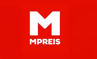 A red logo with a large "M" and the inscription "MPREIS" below it. The design is simple and modern. | © Logo MPreis
