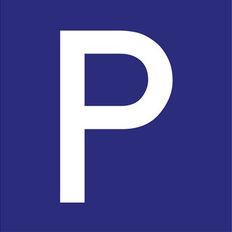 © Logo Ein einfaches, modernes Logo mit einem großen weißen "P" auf einem tiefblauen Hintergrund. Das Design ist klar und unauffällig. | © Logo