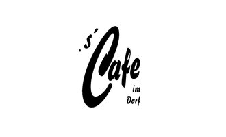 A stylish logo for a café. The lettering appears elegant and inviting. | © s'Cafe im Dorf Logo